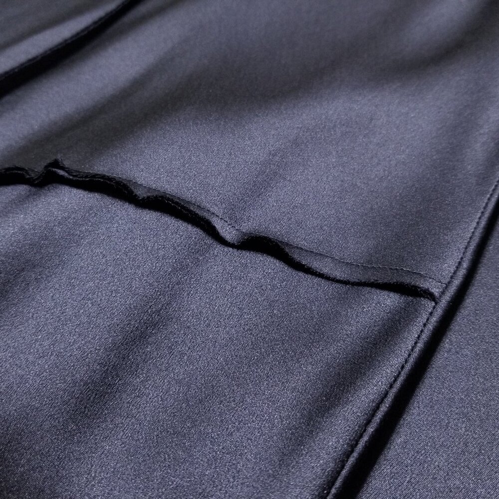 NWT Vince Raw Edge Silk Tank Midi Slip Dress in Iron Darkβ Navy Size XS, S $345 - Picture 15 of 16